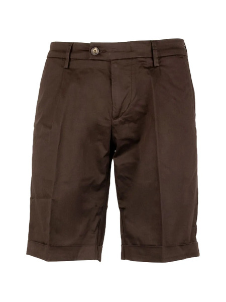  Re-hash Shorts Con Pieghe - Marrone 