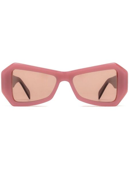  Retrosuperfuture Occhiali Da Sole Tempio Squadrati - Rosa 