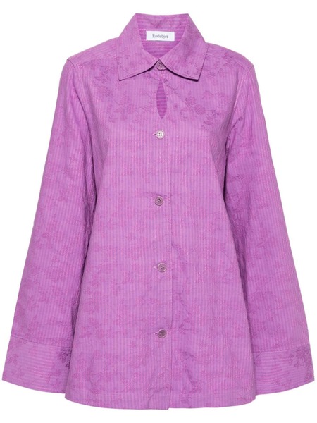  Rodebjer Camicia Bahar A Righe - Viola 