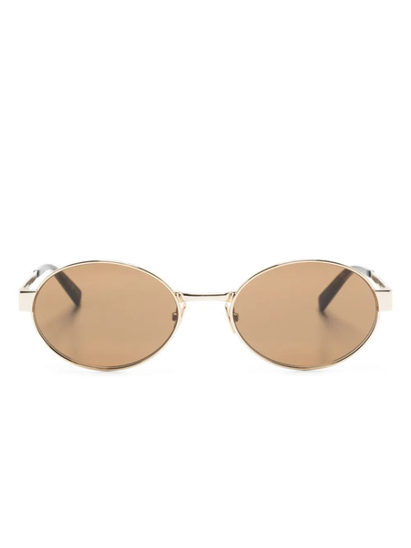  Saint Laurent Eyewear Occhiali Da Sole Ovali 692 - Oro 