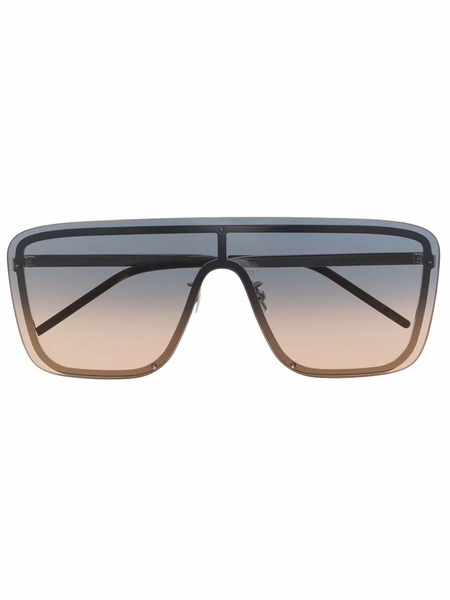  Saint Laurent Eyewear Occhiali Da Sole Sl364 Mask - Argento 