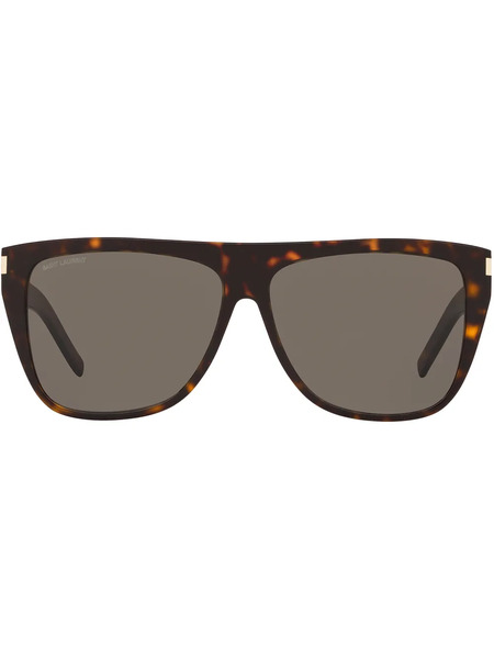  Saint Laurent Eyewear Occhiali Da Sole Squadrati - Marrone 