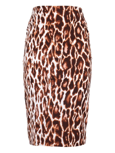  Samantha Sung Gonna A Matita Leopardata - Marrone 