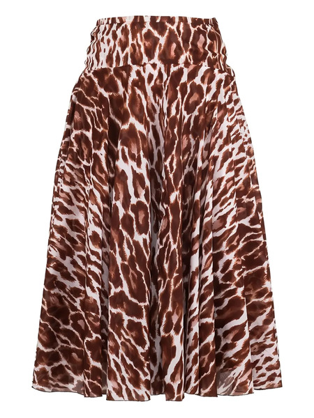  Samantha Sung Gonna Midi Aster Leopardata - Marrone 