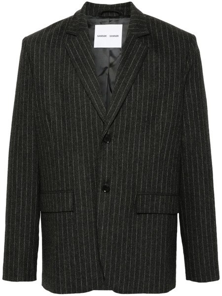  Samsoe Samsoe Blazer Monopetto Gessato - Grigio 