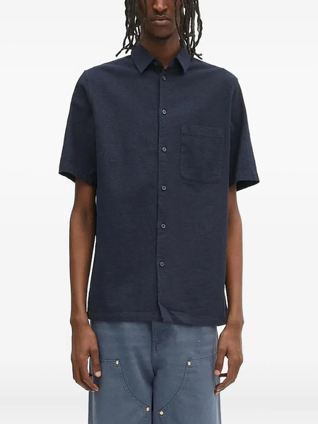  Samsoe Samsoe Camicia A Maniche Corte - Blu 
