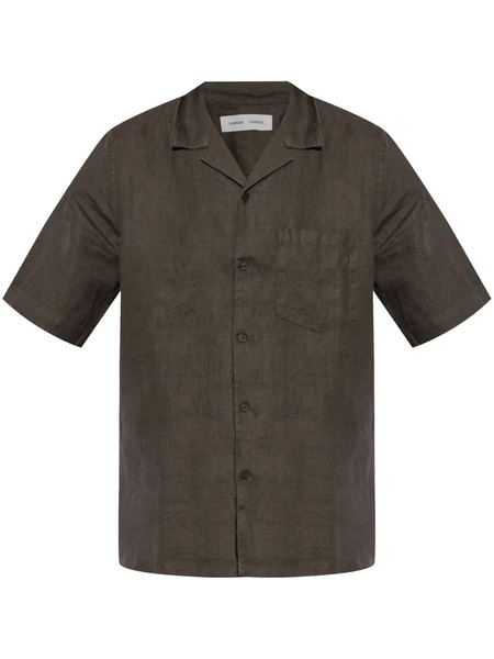  Samsoe Samsoe Camicia A Maniche Corte - Verde 