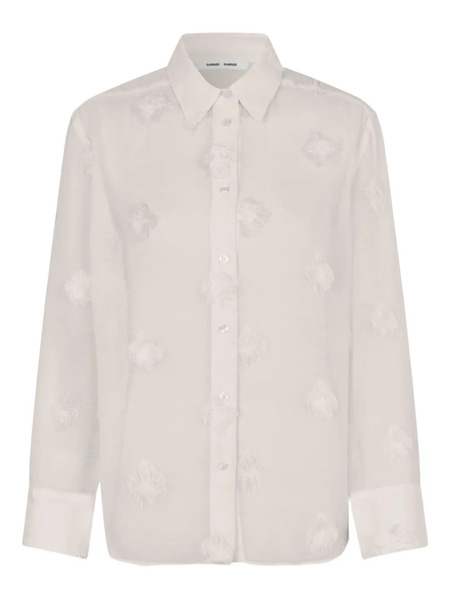  Samsoe Samsoe Camicia Con Frange - Toni Neutri 