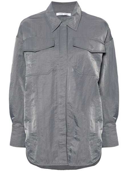  Samsoe Samsoe Camicia Gira Con Borchie - Grigio 