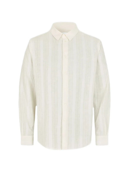  Samsoe Samsoe Camicia Saryan A Righe - Bianco 