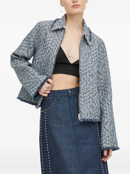  Samsoe Samsoe Giacca Con Zip - Blu 