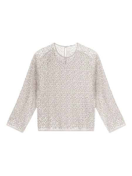  Samsoe Samsoe Top Samally Con Perline - Bianco 