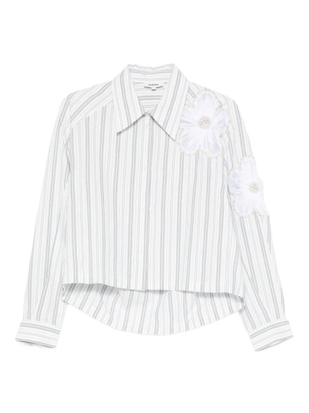  Sandro Camicia A Righe - Bianco 