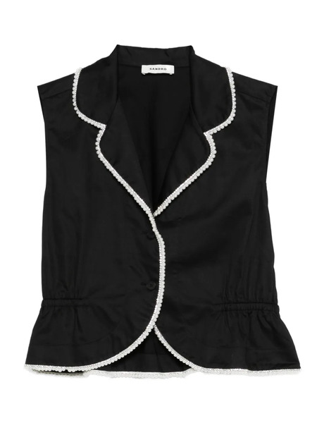  Sandro Camicia Smanicata - Nero 