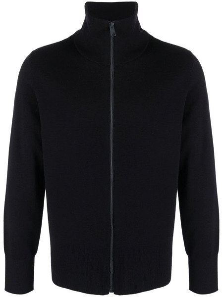  Sandro Cardigan Con Zip - Blu 