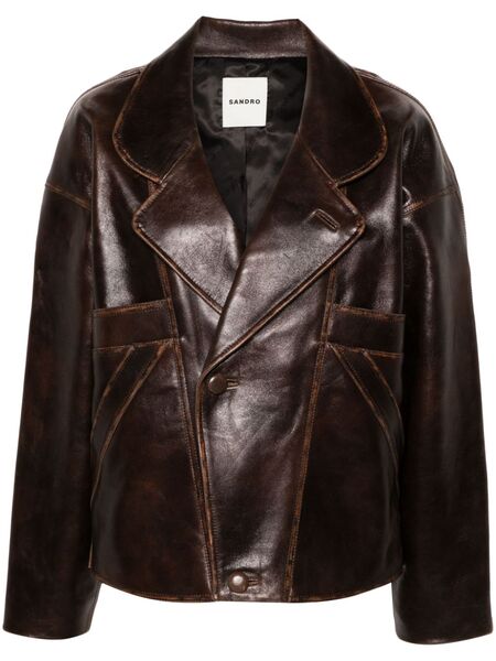  Sandro Giacca Oversize - Marrone 