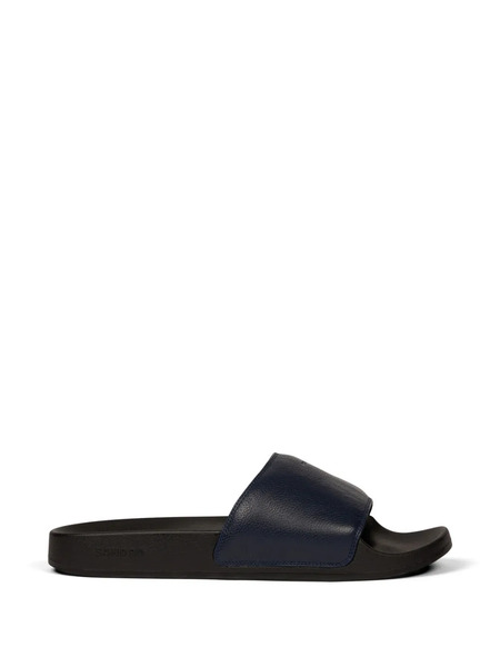  Sandro Sandali In Pelle Con Logo - Blu 