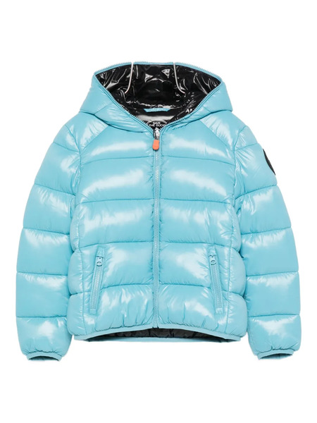  Save The Duck Kids Giacca Trapuntata Con Cappuccio - Blu 