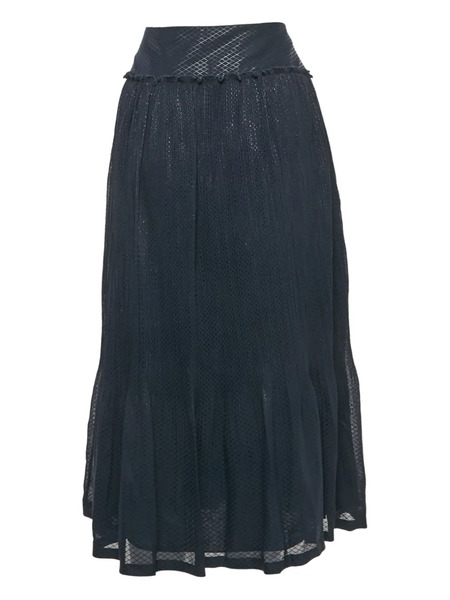  See By Chloé Gonna Midi Plissettata - Blu 