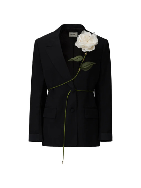  Seen Users Carnivorous Rose Blazer - Nero 