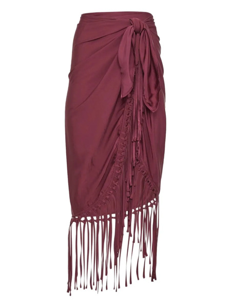  Simkhai Pareo Con Frange - Rosso 