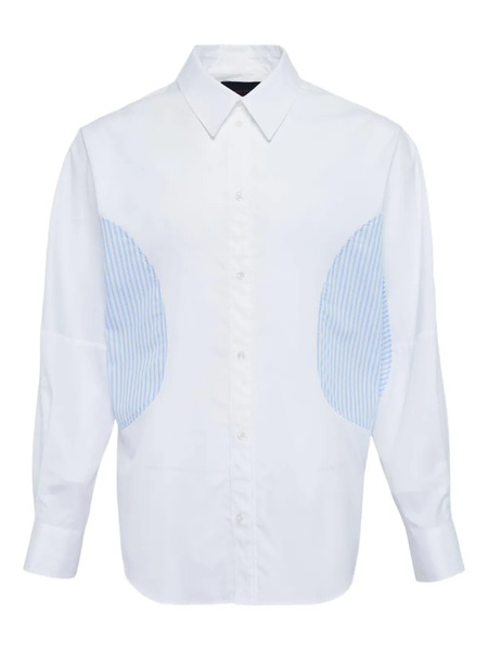  Simone Rocha Camicia Con Design Patchwork - Bianco 