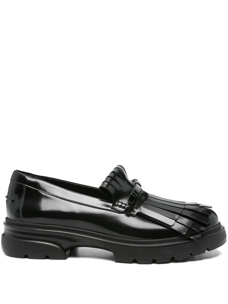  Simone Rocha Mocassini Low Tracker Fringe - Nero 