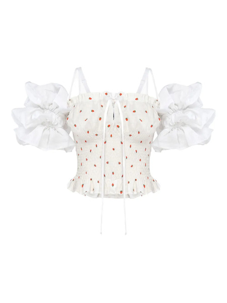  Sleeper Blusa In Lino - Bianco 