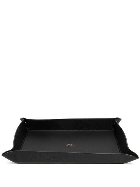 Smythson Vassoio Con Logo - Nero 