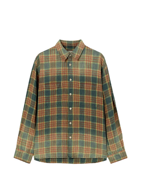  Solid Homme Camicia A Quadri - Blu 