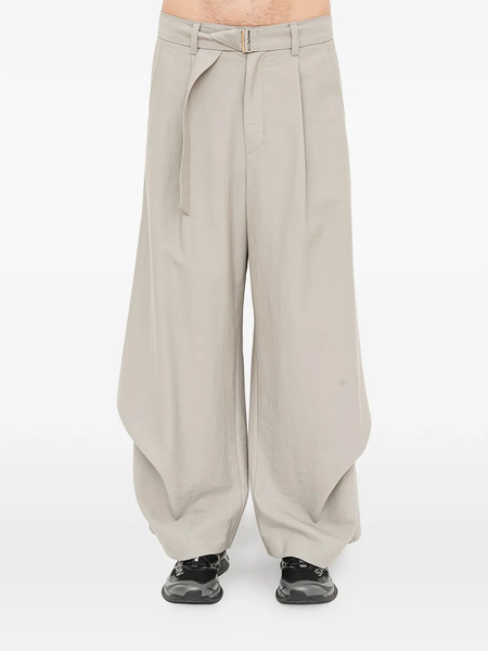  Songzio Bias-drape Palazzo Pants - Toni Neutri 