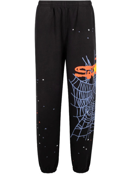  Sp5der Pantaloni Sportivi Heavy Web - Nero 