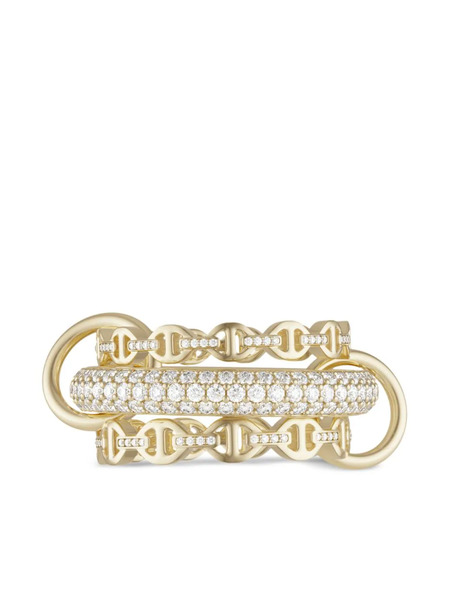  Spinelli Kilcollin Anello Microdame Sk In Oro Giallo 18kt Con Diamanti Spinelli Kilcollin X Hoorsenbuhs 