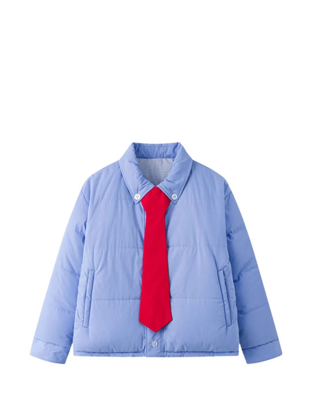  Ssstufff Piumino Reversibile Gessato - Blu 