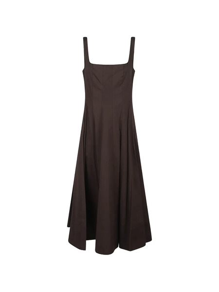  Staud Abito Midi Smanicato - Marrone 