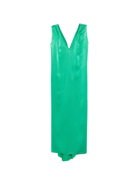  Stephan Janson Abito Midi Con Scollo A V - Verde 