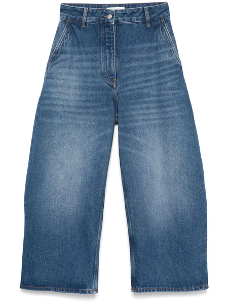  Studio Nicholson Jeans Crop Chalco - Blu 