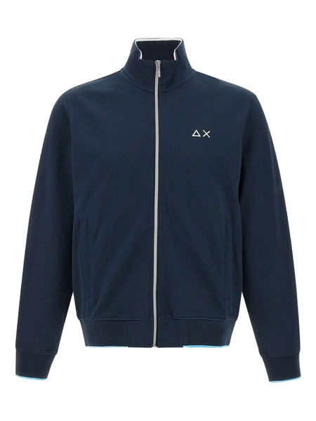  Sun68 Felpa Con Zip - Blu 