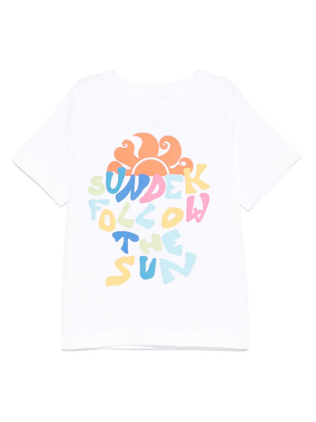 Sundek T-shirt In Cotone - Bianco 