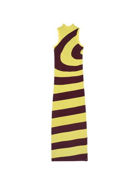  Sunnei Abito A Collo Alto - Giallo 