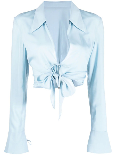  System Blusa Crop Con Nodo 
