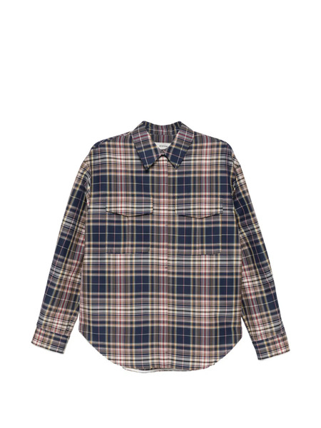  System Camicia A Quadri - Blu 