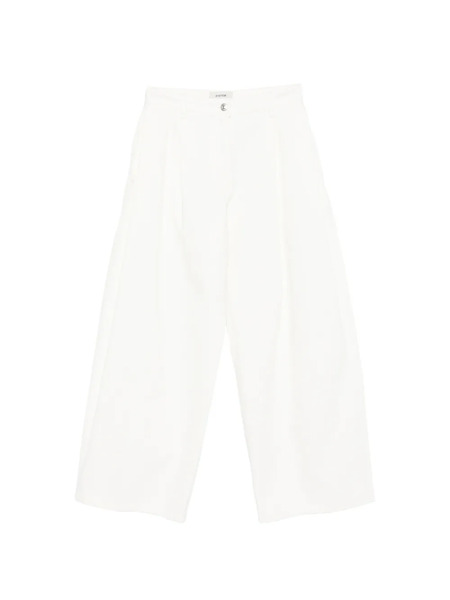  System Jeans Con Pieghe - Bianco 