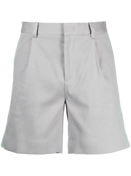  System Shorts Con Righe Laterali - Grigio 