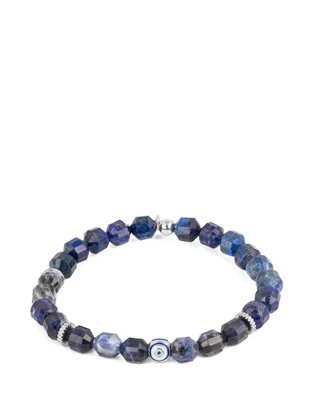  Tateossian Bracciale Hexade Evil Eye Con Perline - Argento 