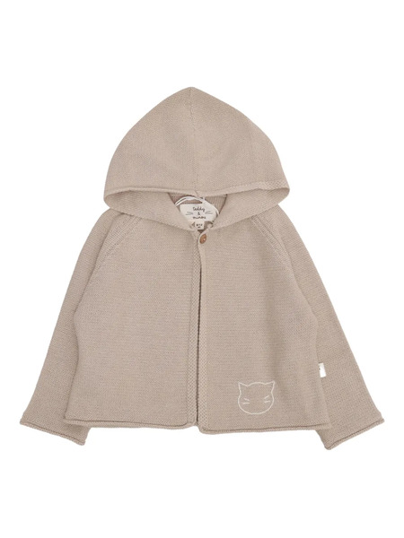  Teddy & Minou Cardigan Con Ricamo - Toni Neutri 