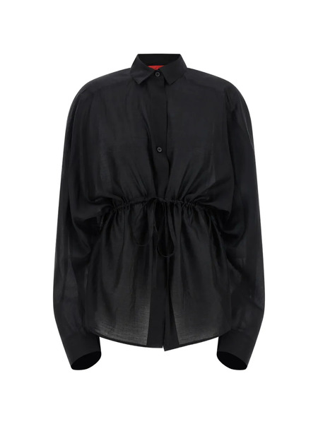  Thelatest Camicia A Maniche Lunghe - Nero 