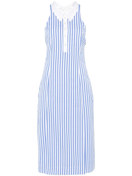  Thom Browne Abito Midi A Righe - Blu 