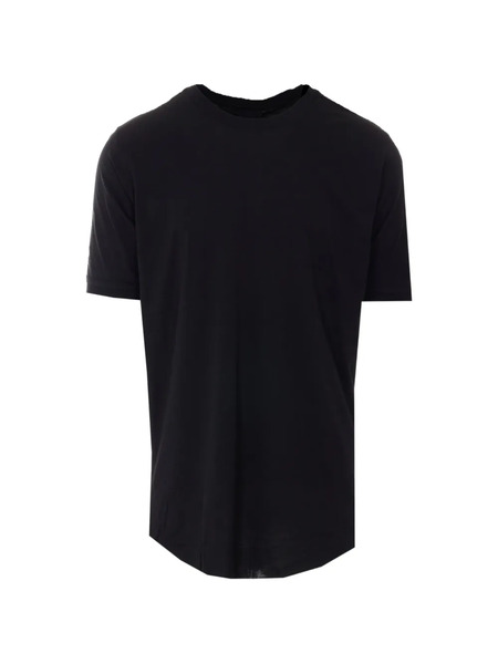  Thom Krom T-shirt Elasticizzata Girocollo - Nero 