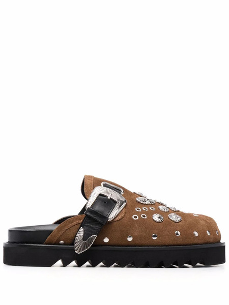  Toga Virilis Clogs Con Fibbia - Marrone 